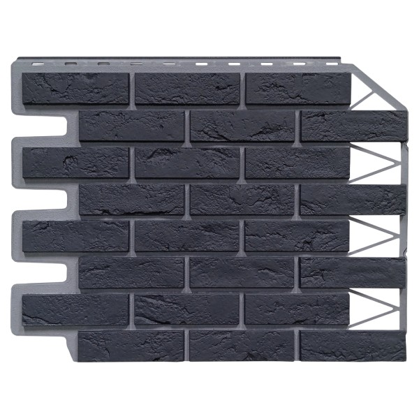 Фасадная панель FineBer, Кирпич Баварский, Графит купить в Серпухове