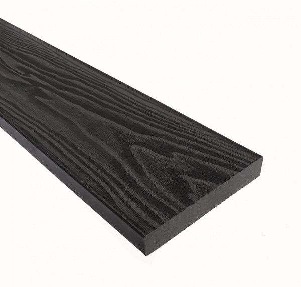 Террасная доска из ДПК Terrapol Смарт 3D Полнотелая без паза Черное дерево купить в Серпухове