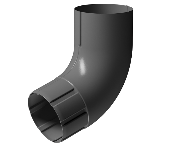 Колено 72° D90 Döcke STAL PREMIUM Графит, (RAL 7024) купить в Серпухове