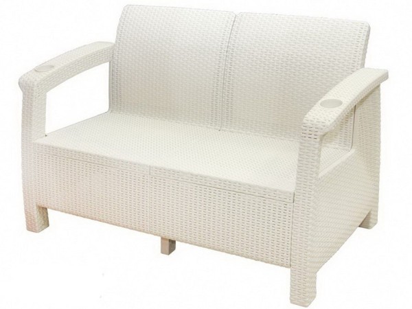 Двухместный диван Yalta Sofa Seаt белый купить в Серпухове