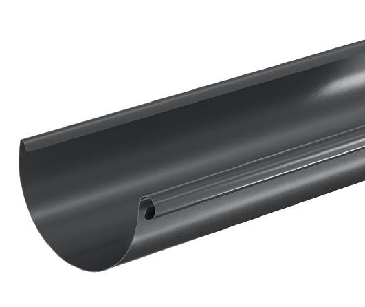 Водосток Aquasistem, система 125x90 - Водосточный желоб 3.00м RAL 7024 Тёмно-серый купить в Серпухове