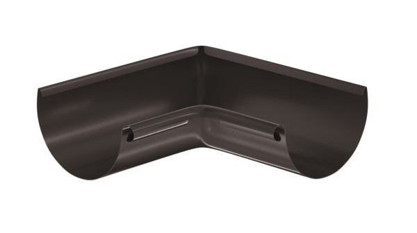 Водосток Aquasistem, система 125x90 - Угол желоба, внутренний 90° RR 32 Тёмно-Коричневый купить в Серпухове