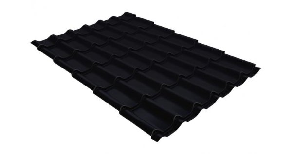 Металлочерепица классик GL 0,5 Velur20 RAL 9005 черный купить в Серпухове