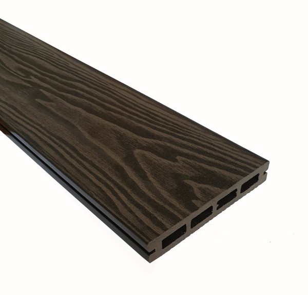 Террасная доска из ДПК Terrapol Смарт 3D Пустотелая с пазом Венге Соренто купить в Серпухове