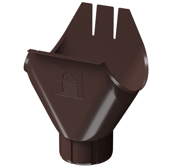 Воронка желоба D125 Döcke STAL PREMIUM Шоколад, (RAL 8019) купить в Серпухове
