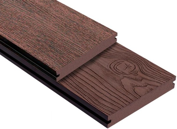 Террасная доска ДПК Outdoor 3D полнотелая STORM/OCEAN BROWN коричневая микс купить в Серпухове