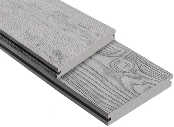 Террасная доска ДПК Outdoor 3D полнотелая STORM/OCEAN GREY серая микс купить в Серпухове