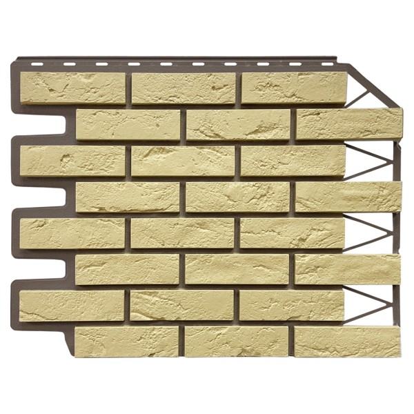 Фасадная панель FineBer, Кирпич Баварский, Песочный купить в Серпухове