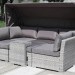 Диван-Трансформер AFINA плетеный из иск. ротанга AFM-320G Grey купить в Серпухове
