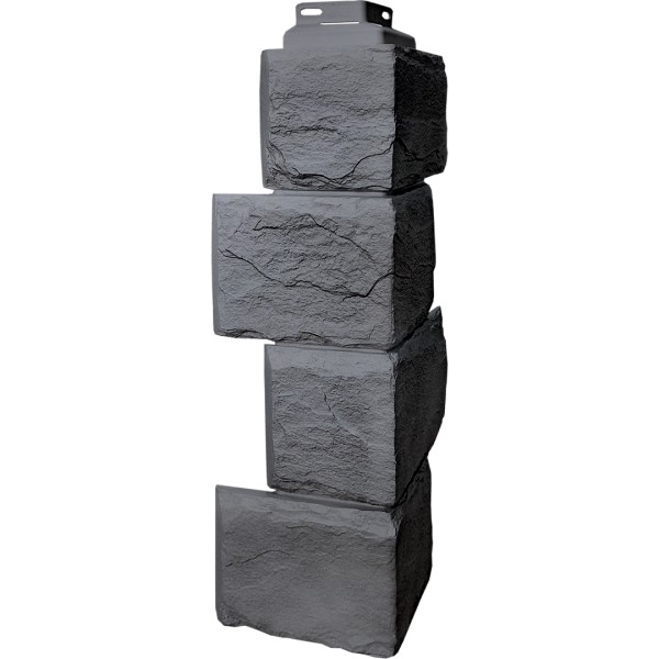 Цокольный сайдинг FineBer – Серия “Камень природный”, Угол наружный Кварцевый купить в Серпухове