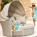 Диван-Трансформер AFINA плетеный из иск. ротанга AFM-325 Beige купить в Серпухове