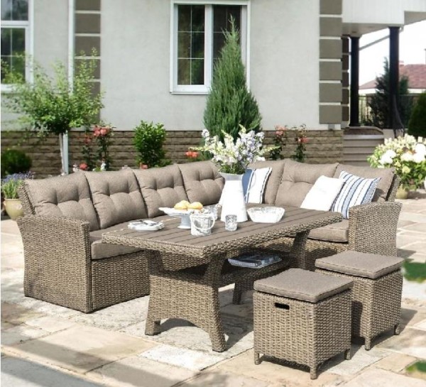 Комплект мебели AFINA плетеной из иск. ротанга AFM-307B Beige купить в Серпухове