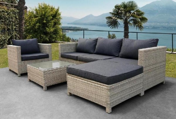 Комплект мебели AFINA плетеной из иск. ротанга YR821G Grey/Grey купить в Серпухове