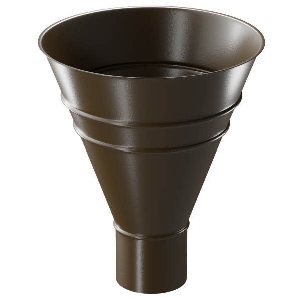 Воронка водосборная Döcke STAL PREMIUM, Каштан купить в Серпухове