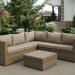 Комплект мебели AFINA плетеной из иск. ротанга YR825B Beige купить в Серпухове