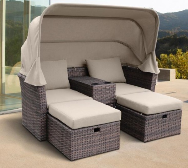 Комплект мебели AFINA плетеной из иск. ротанга AFM-330B Brown купить в Серпухове