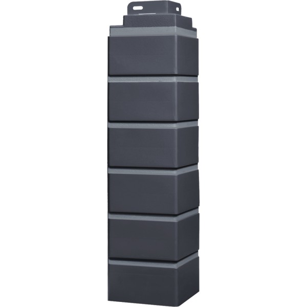 Угол Фасайдинг Серия «Кирпич клинкерный» Графит купить в Серпухове