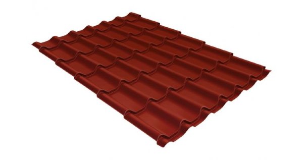 Металлочерепица классик 0,5 Satin RAL 3009 оксидно-красный купить в Серпухове