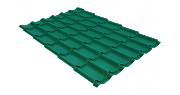 Металлочерепица классик 0,5 Satin RAL 5021 купить в Серпухове