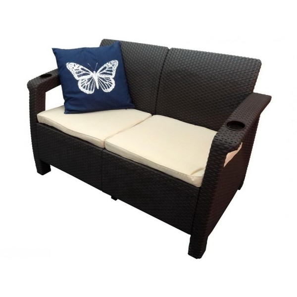 Двухместный диван Yalta Sofa Seаt венге купить в Серпухове