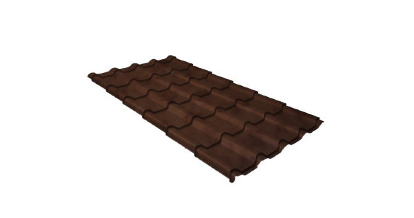 Металлочерепица камея 0,45 Safari Twincolor Brown купить в Серпухове