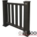 Ограждение из ДПК Outdoor Классик 3D STORM чёрный купить в Серпухове