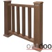 Ограждение из ДПК Outdoor Классик 3D STORM коричневый микс купить в Серпухове