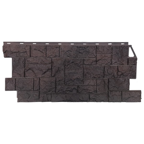 Фасадная панель FineBer, Камень Дикий, Коричневый купить в Серпухове