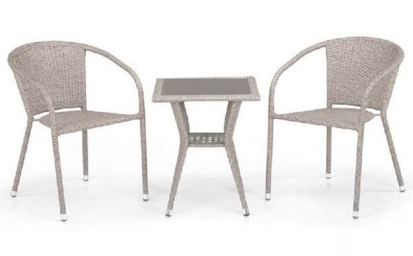 Комплект плетеной мебели AFINA из иск. ротанга T25C/Y137C-W85 Latte 2Pcs купить в Серпухове