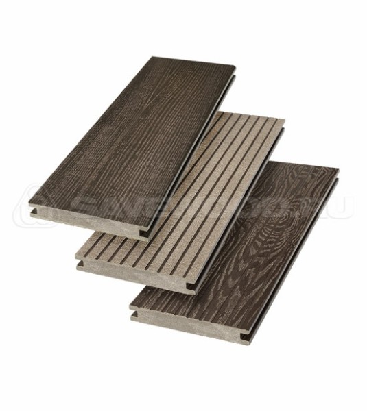 Террасная доска SW Fraxinus (R) полнотелая «SaveWood» Темно-коричневый купить в Серпухове