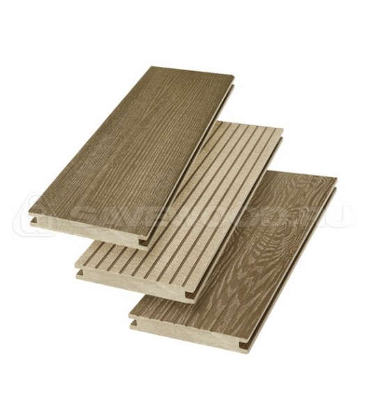 Террасная доска SW Fraxinus (R) полнотелая «SaveWood» Тик купить в Серпухове