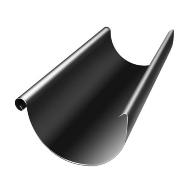 Водосток Grand Line 125x90 – Желоб 3м RAL 9005 купить в Серпухове