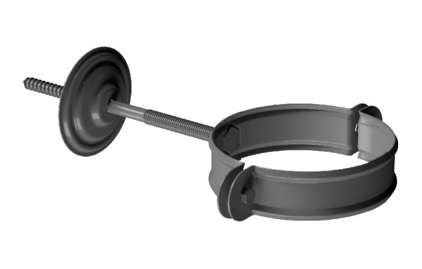 Хомут трубы D90 Döcke STAL PREMIUM Графит, (RAL 7024) купить в Серпухове