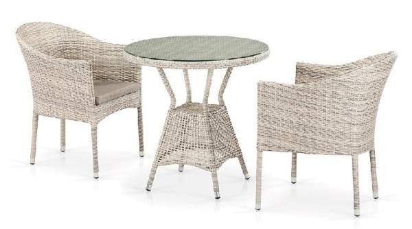 Комплект плетеной мебели AFINA из иск. ротанга T705ANT/Y350-W85 Latte 2Pcs купить в Серпухове
