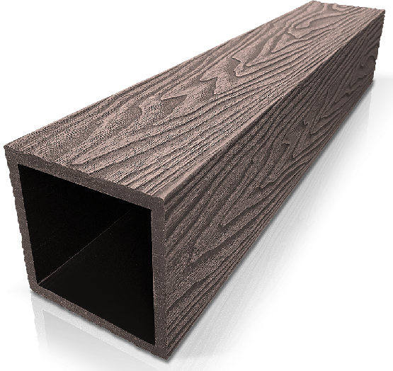Столб ДПК 3D GardenParkett фактура дерева Венге купить в Серпухове