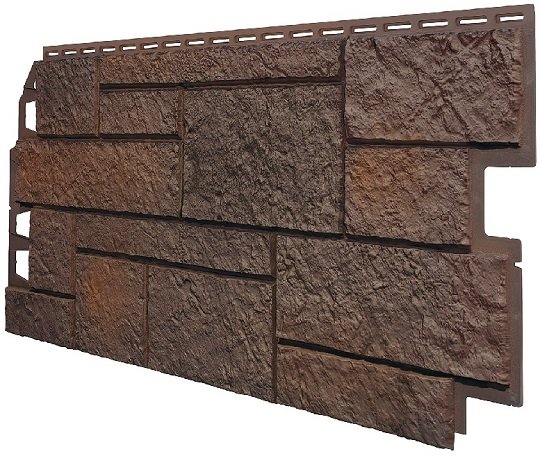 Фасадная панель VOX Sandstone (Сандстоун) темно коричневый купить в Серпухове