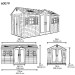 Сарай пластиковый LifeTime 15x8 DD купить в Серпухове