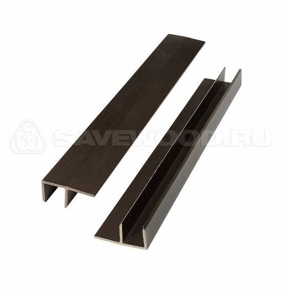 F-профиль ДПК Savewood – Тёмно-коричневый купить в Серпухове