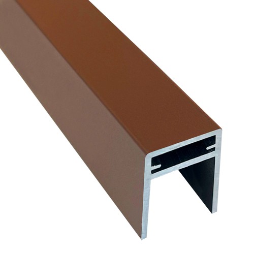 П-профиль Алюминиевый EasyDecking 35x25 Коричневый купить в Серпухове