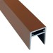 П-профиль Алюминиевый EasyDecking 35x25 Коричневый купить в Серпухове