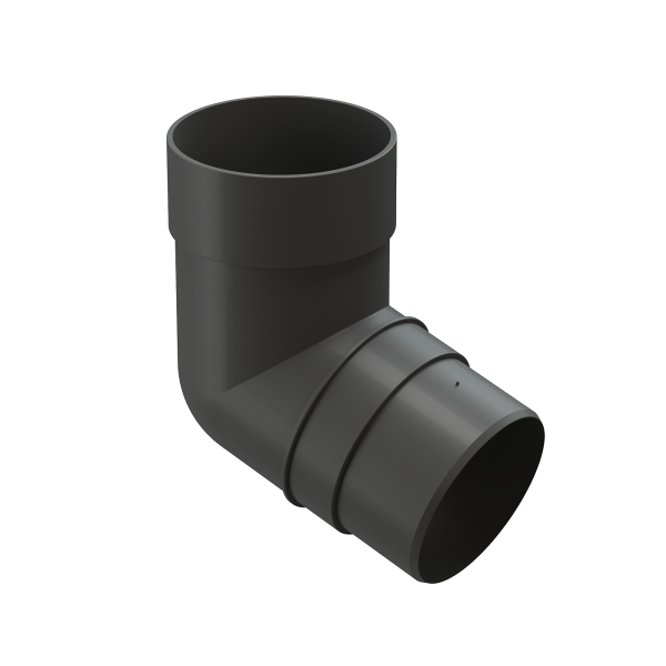 Колено 72˚ для водосточной трубы Docke Premium Графит купить в Серпухове