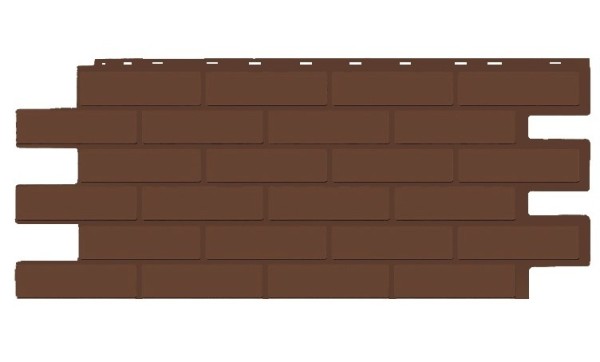 Фасадная панель T-Siding Кирпич Модерн Эко Браун купить в Серпухове