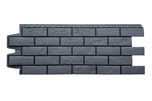 ФП Grand Line состаренный кирпич премиум Графит (шов RAL 9005) купить в Серпухове