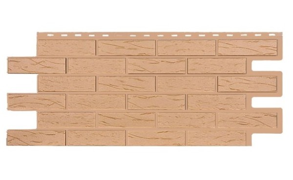 Фасадная панель T-Siding Кирпич Саман Эко Крем купить в Серпухове
